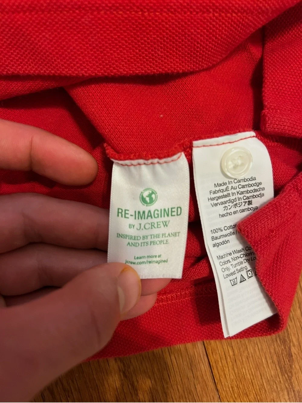 J.Crew Red Classic Polo Shirt Men’s Medium